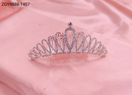 Coroa Infantil Strass Princesa 1 caixa com 12 pçs (ZGY9888-T457/8CM)