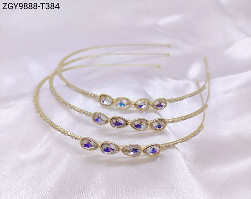 Tiara com Pedras 1 dúzia com 12 pçs (ZGY9888-T384)