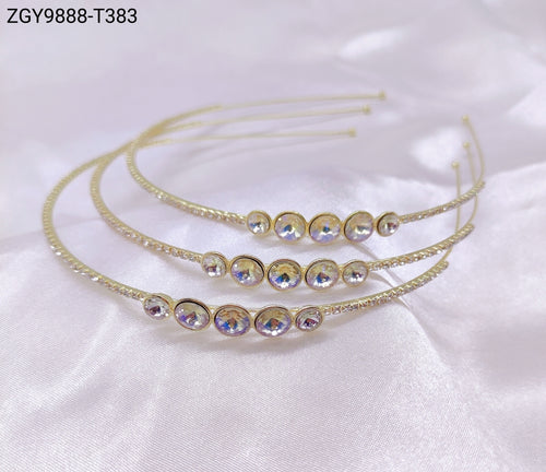 Tiara com Pedras 1 dúzia com 12 pçs (ZGY9888-T383)