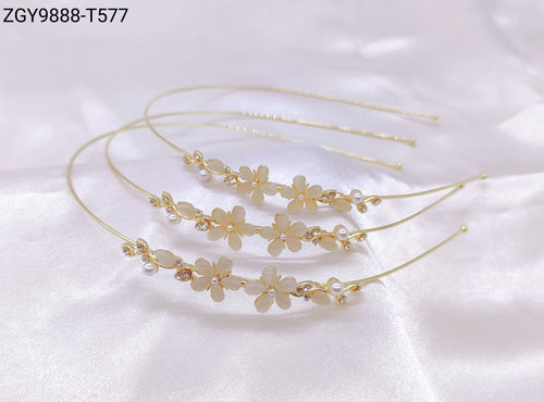 Tiara com Pérolas 1 dúzia com 12 pçs  (ZGY9888-T577)