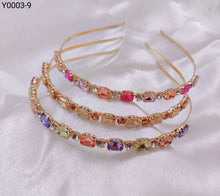 Carregar imagem no visualizador da galeria, Tiara Pedraria 1 dúzia com 12 pçs (Y0003-9)