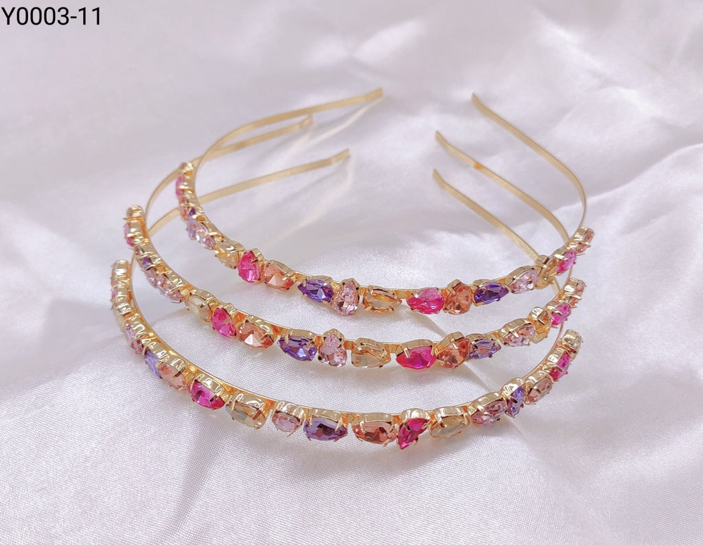 Tiara Pedraria 1 dúzia com 12 pçs (Y0003-11)