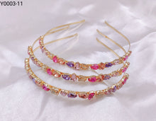 Carregar imagem no visualizador da galeria, Tiara Pedraria 1 dúzia com 12 pçs (Y0003-11)