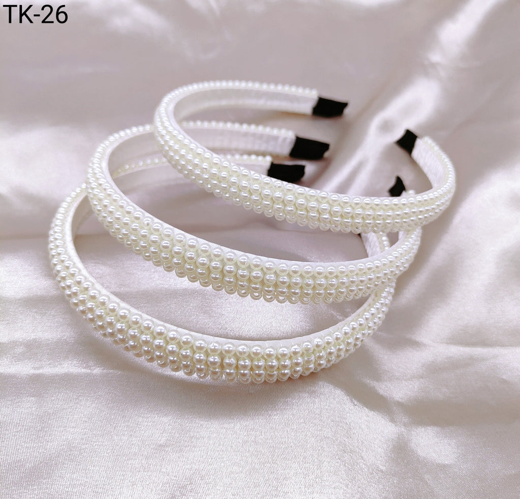 Tiara Pérola 1 dúzia com 12 pçs  (TK-26)