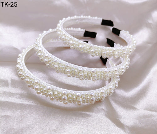 Tiara Pérola 1 dúzia com 12 pçs  (TK-25)