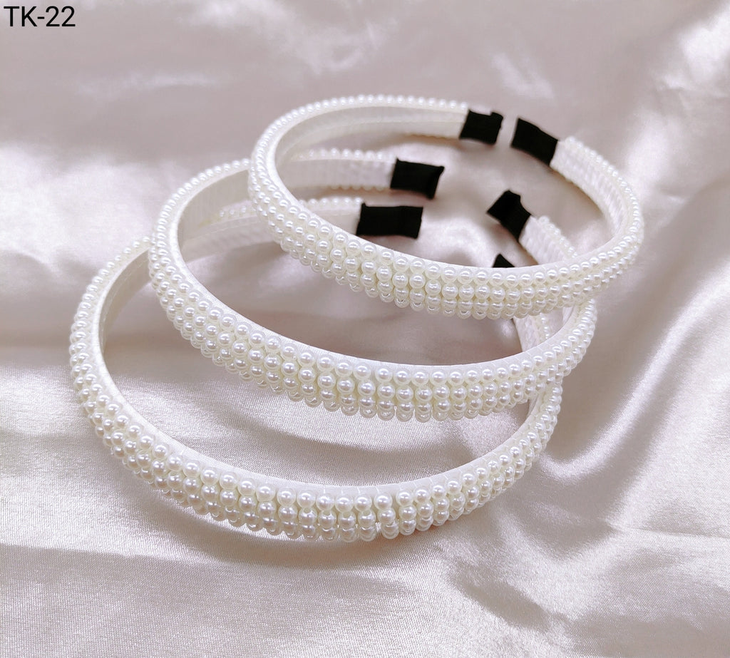 Tiara Pérola 1 dúzia com 12 pçs  ( TK-22)