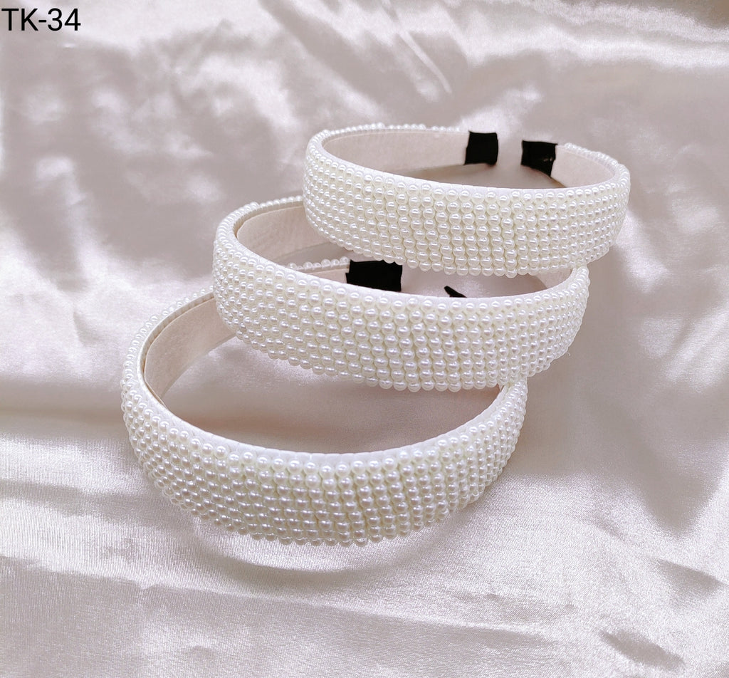 Tiara Pérola 1 dúzia com 12 pçs  (TK-34)