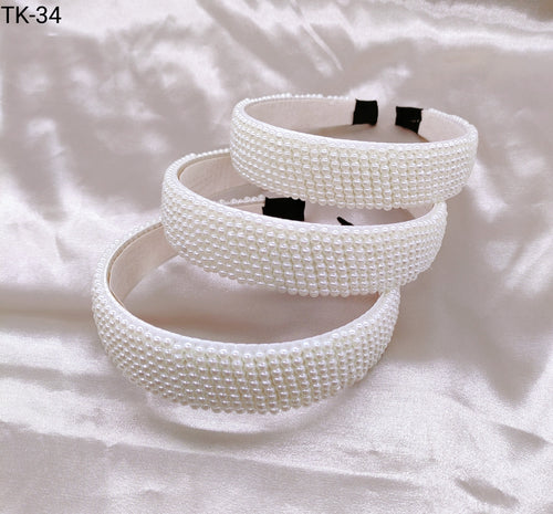 Tiara Pérola 1 dúzia com 12 pçs  (TK-34)