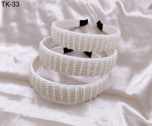 Tiara Pérola 1 dúzia com 12 pçs  (TK-33)