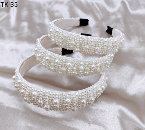 Tiara Pérola 1 dúzia com 12 pçs  (TK-35)