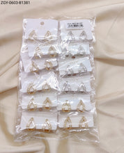 Carregar imagem no visualizador da galeria, Brincos Folheados Zircônia 1 dúzia com 12 pçs (ZGY0603-B1381)