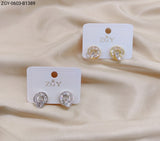 Brincos Folheados Zircônia 1 dúzia com 12 pçs (ZGY-0603-B1389)