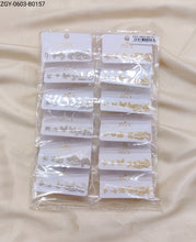 Carregar imagem no visualizador da galeria, Brincos Folheados Zircônia 1 dúzia com 12 pçs (ZGY-0603-B0157)