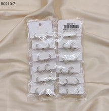 Carregar imagem no visualizador da galeria, Brincos Folheados de Zircônia 1 dúzia com 12 pçs (B0210-7)