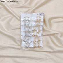 Carregar imagem no visualizador da galeria, Brincos Folheados Pressão 1 dúzia com 12 pçs (R0081-19)