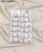 Carregar imagem no visualizador da galeria, Brincos Folheados Pressão 1 dúzia com 12 pçs (R0081-17)