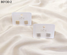 Carregar imagem no visualizador da galeria, Brincos Folheados Zircônia  Masculino 1 dúzia com 12 pçs (B0130-2)