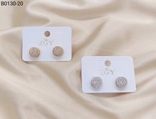 Carregar imagem no visualizador da galeria, Brincos Folheados Zircônia Masculino 1 dúzia com 12 pçs (B0130-20)