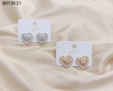 Carregar imagem no visualizador da galeria, Brincos Folheados Zircônia Masculino 1 dúzia com 12 pçs (B0130-21)