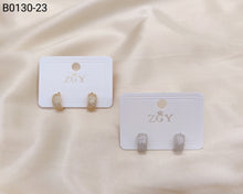 Carregar imagem no visualizador da galeria, Brincos Folheados Zircônia Masculino 1 dúzia com 12 pçs (B0130-23)