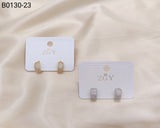 Brincos Folheados Zircônia Masculino 1 dúzia com 12 pçs (B0130-23)