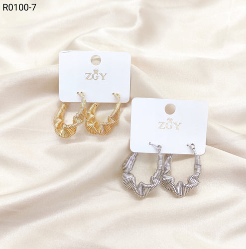 Brincos Folheados 1 dúzia com 12 pçs (R0100-7)