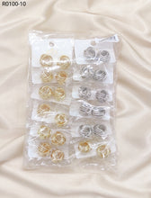 Carregar imagem no visualizador da galeria, Brincos Folheados 1 dúzia com 12 pçs (R0100-10)