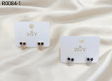 Brincos Folheados de Zircônia 1 dúzia com 12 pçs (R0084-1)