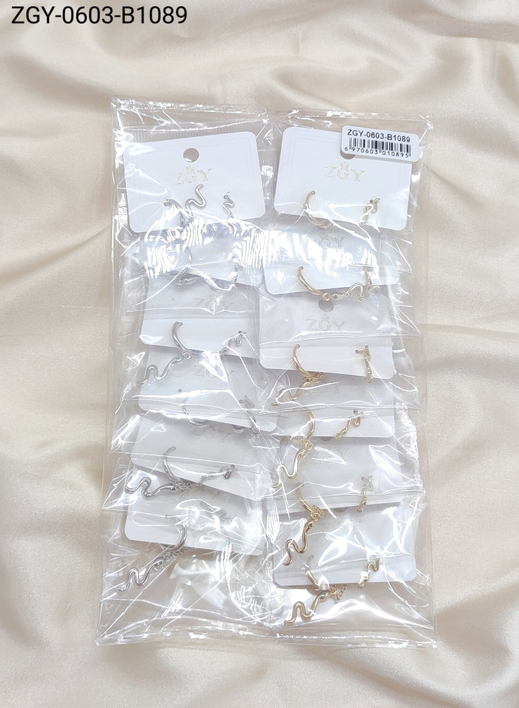 Piercing Fake 1 dúzia com 12 pçs  (ZGY-0603-B1089)