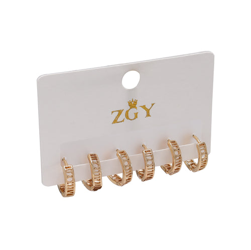 Brincos Folheados Kit 6  1 Dúzia com 12 cartelas  (R0105)