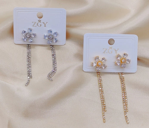 Brincos de Festa Folheados 1 Dúzia  (ZGY-0603-B1221)